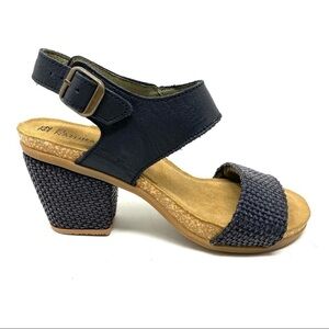 El Naturalista 5033T Mola Rafia heel sandal black